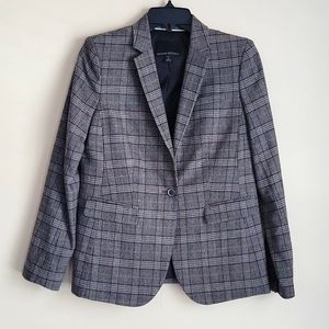 Banana Republic Brown Plaid Blazer. Size 4P.